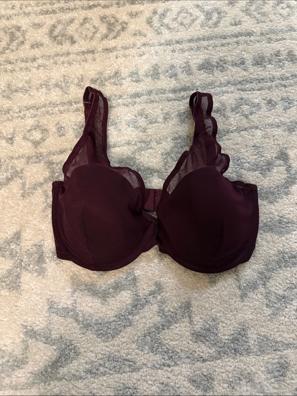 Mesh Illusion Balconette Bra